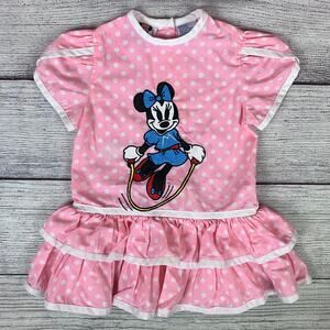 Vintage 1990s Minnie Mouse Disney Polka Dot Dress